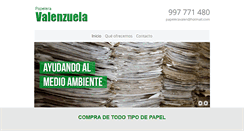 Desktop Screenshot of papeleravalenzuela.com